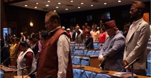 नेम्बाङको निधनप्रति दुबै सदनबाट शोक प्रस्ताव पारित