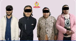 मानव बेचबिखन कार्यमा सलंग्न ४ जना पक्राउ