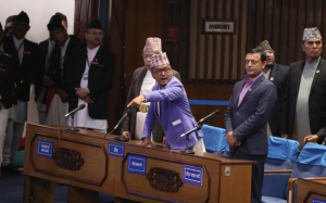 लिङदेनको संसदमा चुनौती : “राजावादी यहाँ छ, सके जेल हाल !”