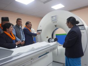 भक्तपुर अस्पतालमा पहिलो पटक सिटी स्क्यान मेसिन सञ्चालनमा