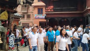 भक्तपुरको मध्यपुर थिमि नगरपालिकामा सम्पदा पद यात्रा