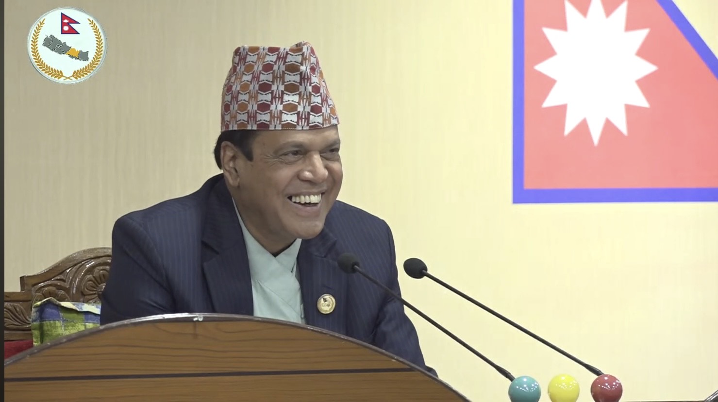 सभामुख पाठकद्वारा राजीनामा