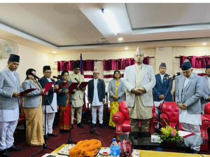 बागमती प्रदेशमा कांग्रेसका पाँच जना मन्त्रीको शपथ ग्रहण