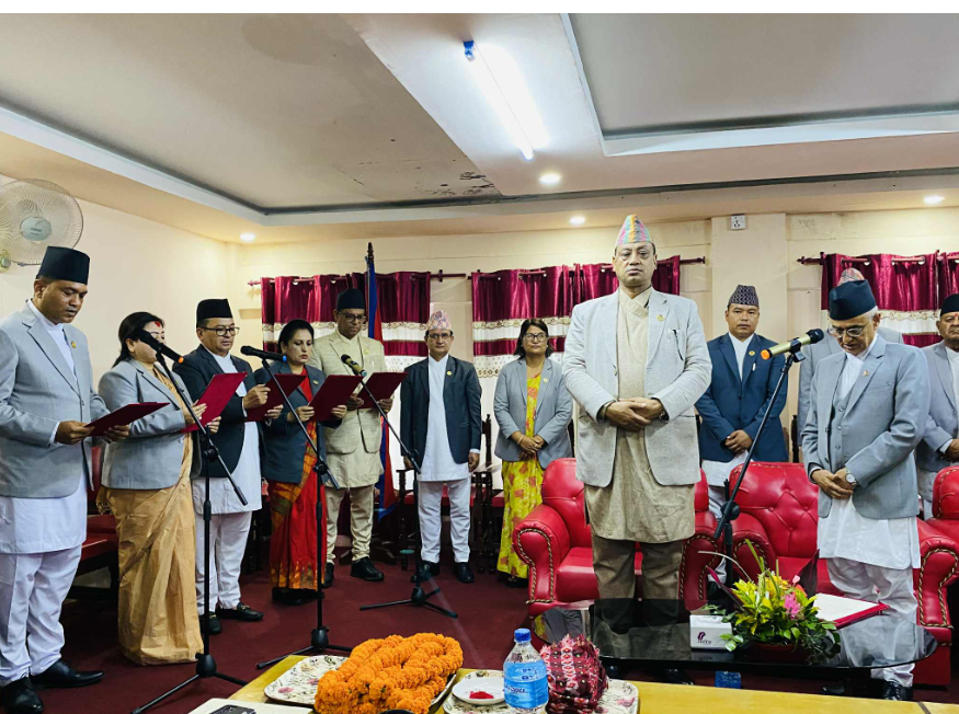 बागमती प्रदेशमा कांग्रेसका पाँच जना मन्त्रीको शपथ ग्रहण