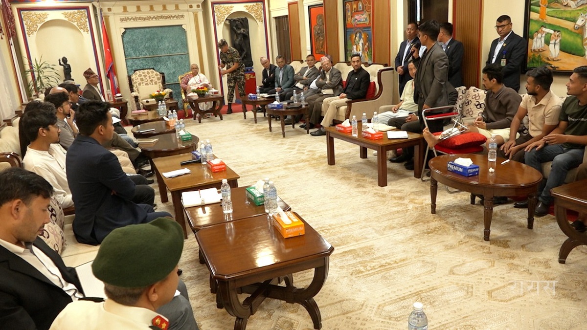 जेनजीको मागबारे राष्ट्रपति कार्यालयमा छलफल