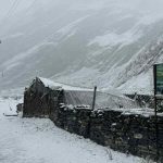 उत्तरी गोरखामा हिमपात : मनास्लु क्षेत्र प्रभावित