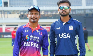 अमेरिकाले नेपाललाई दियो २६३ रनको लक्ष्य