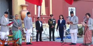 नवनियुक्त दुई मन्त्रीको शपथ ग्रहण समारोह