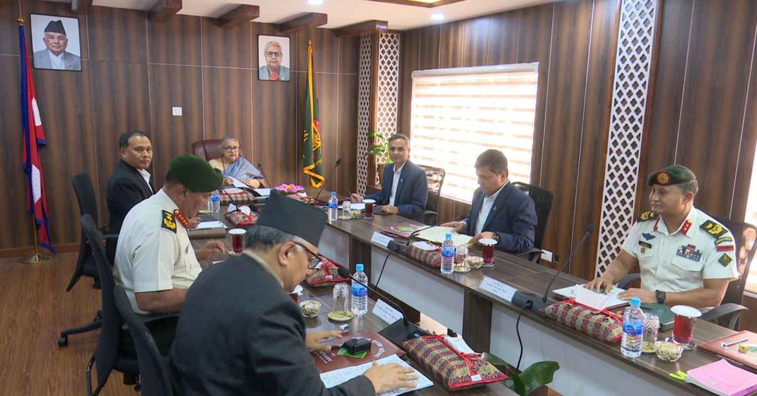 अन्तर्राष्ट्रिय, क्षेत्रीय र राष्ट्रिय सुरक्षा अवस्थाबारे समीक्षा