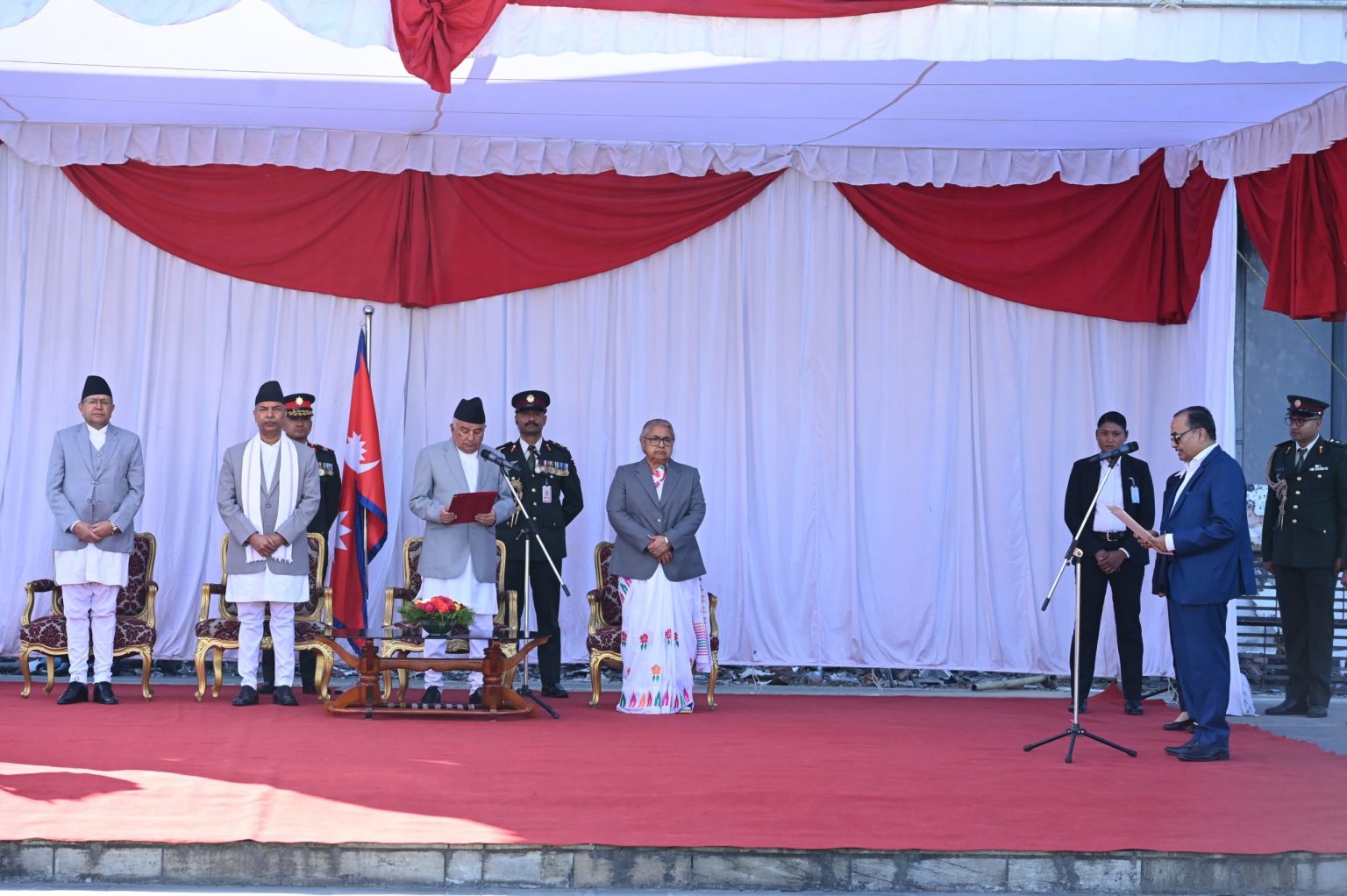 मधेस प्रदेश प्रमुख कर्णद्वारा पदभार ग्रहण
