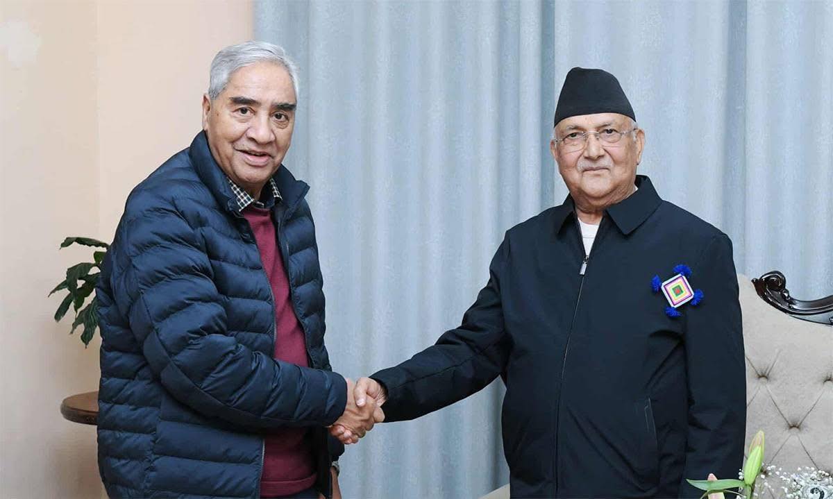 देउवा र ओलीबीच भेटवार्ता