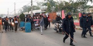 बङ्गलादेशमा हिन्दु समुदायमाथि भएको घटनाको विरोधमा प्रदर्शन