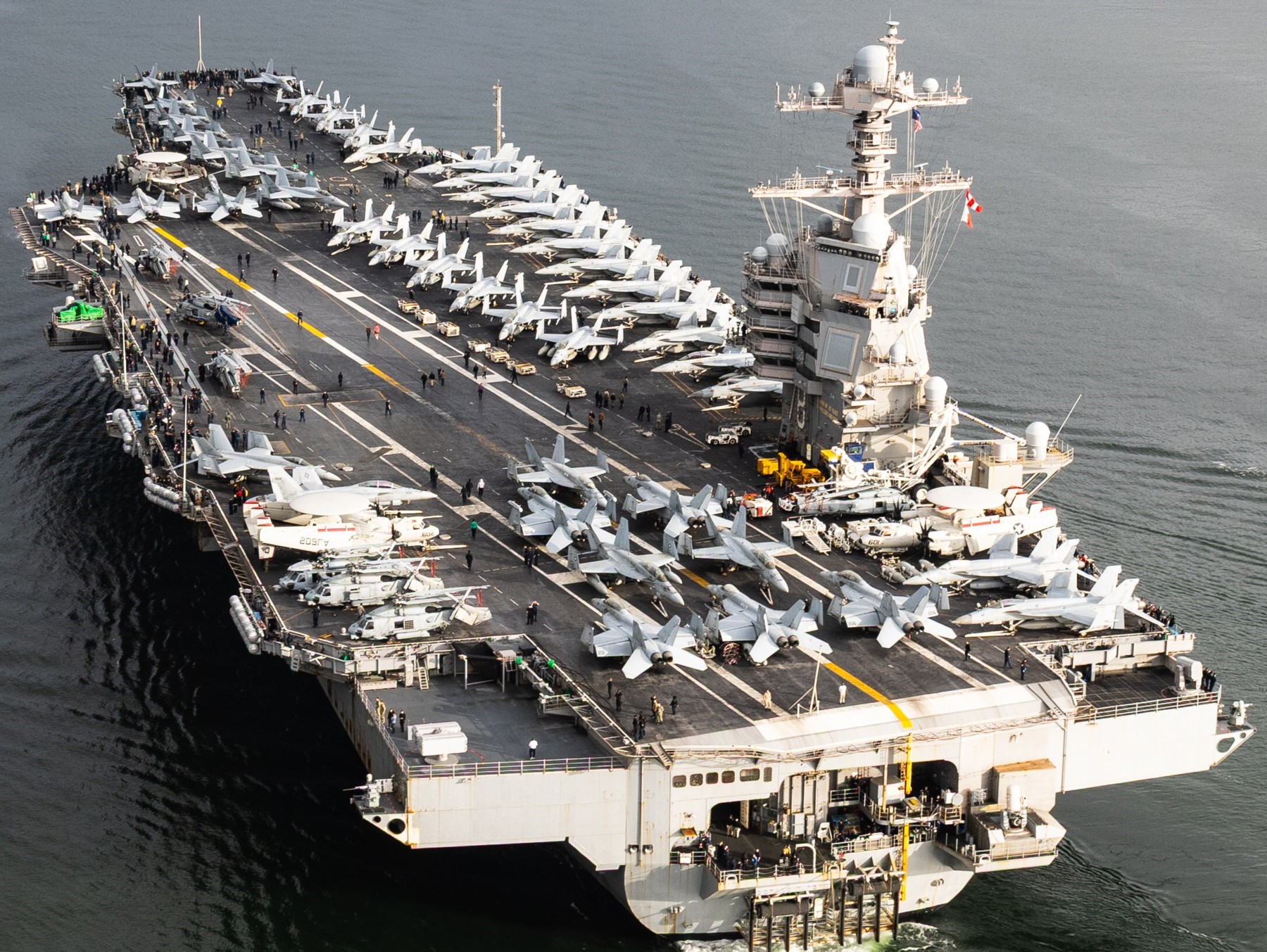 अमेरिकाले मध्य पूर्वमा तैनाथ गर्‍यो यूएसएस जेराल्ड आर. फोर्ड, इरानमाथि चौतर्फी घेराबन्दी