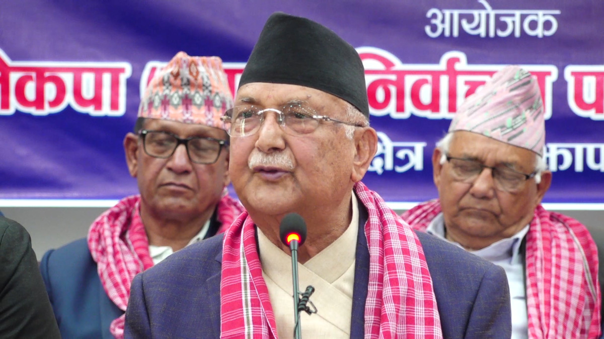 आगामी निर्वाचन ‘देश बनाउने र देश जलाउने’ शक्तिबीचको लडाइँ : ओली