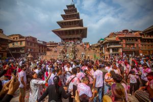 भक्तपुरमा यस वर्षको होलीको रौनक