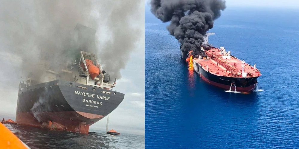 स्ट्रेट अफ होर्मुजमा भारत आउँदै गरेको जहाजमाथि आक्रमण