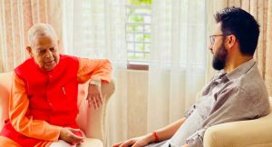 महन्थ ठाकुर र रवि लामिछानेबिच भेट