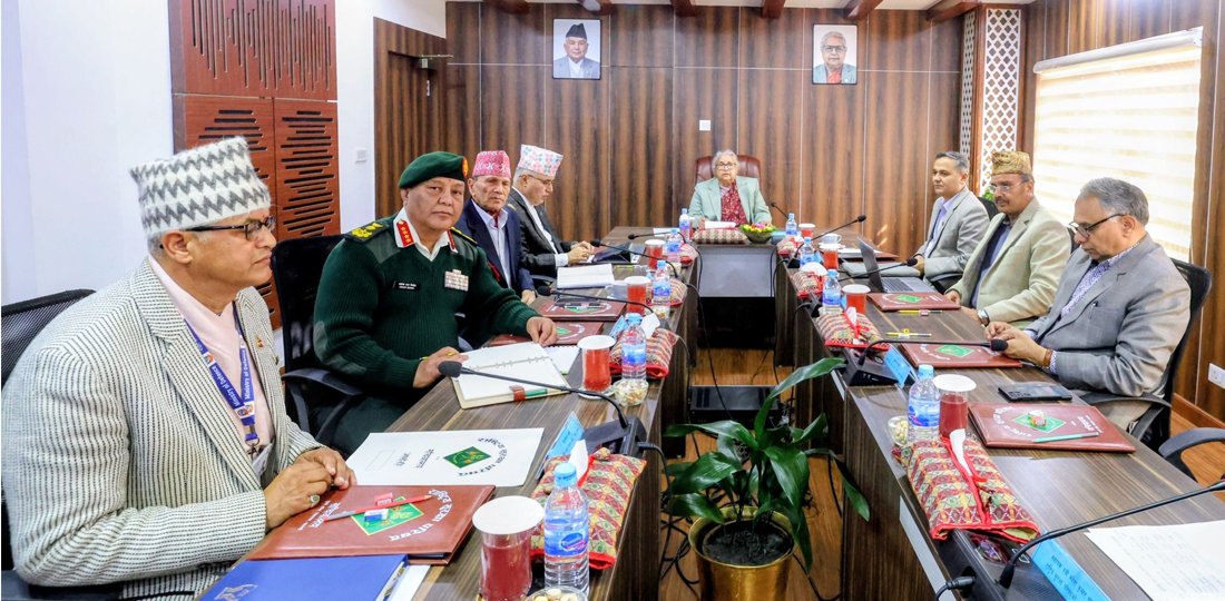 सिंहदरबारमा राष्ट्रिय सुरक्षा परिषद्को बैठक