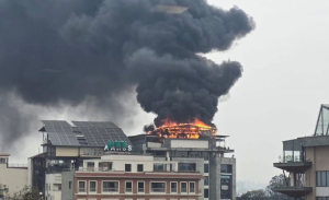 पुल्चोकस्थित दाउरा थकालीमा आगलागी