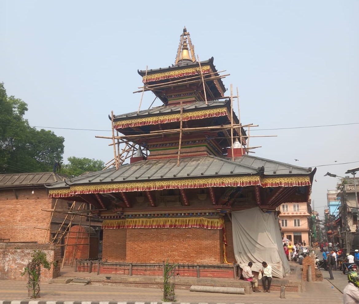 पशुपति क्षेत्रस्थित जयवागेश्वरीको ‘कलेवर’ फेरिँदै