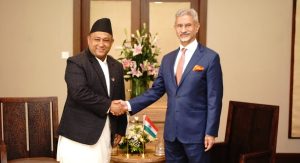 परराष्ट्रमन्त्री खनाल र भारतीय विदेशमन्त्री जयशंकरबीच भेट