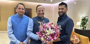 नयाँदिल्लीमा लामिछानेको भाजपा नेताहरूद्वारा स्वागत