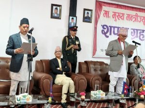 कर्णालीमा नवनियुक्त मुख्यमन्त्री शाहीको शपथ