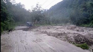 कास्कीको घान्द्रुक जाने सडक अवरुद्ध