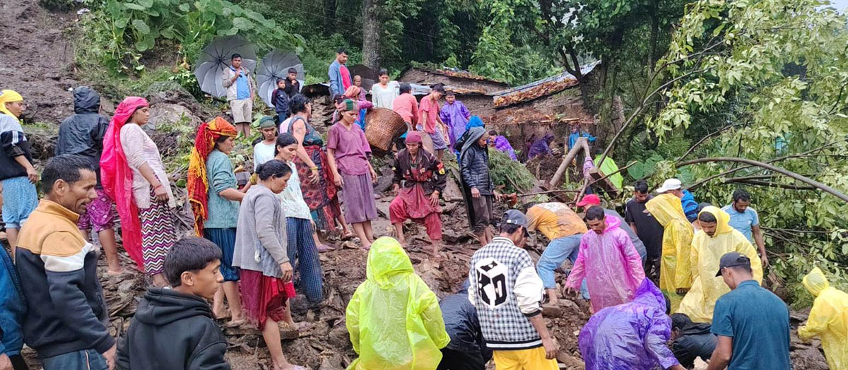 बाजुरामा पहिरोले घर पुर्दा एकजना बेपत्ता