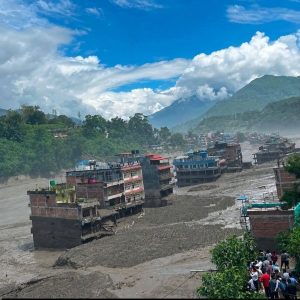 भोटेकोशीमा बाढी : २० कर्मचारी र ३८४ पर्यटक सम्पर्कविहीन