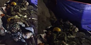 सेनाका उद्धारकर्मीहरूले चिलिमेको टनेलभित्र रात कटाए